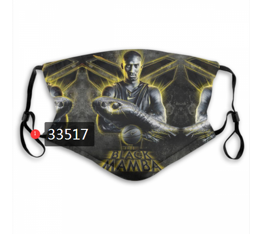 2021 NBA Los Angeles Lakers #24 kobe bryant 33517 Dust mask with filter